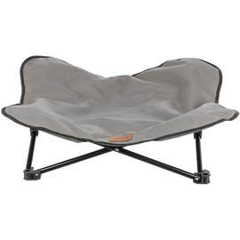 TRIXIE Camping Cot for Dogs, Elevated Dog Bed, Folding Padded Pet Bed, Raised Travel Lounger for Small to Medium Dogs