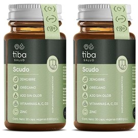 TIBA SALUD - SCUDO Frmula funcional para el sistema inmune - Suplemento alimenticio con mltiples beneficios para tu salud, Duo pack, Resultados desde 