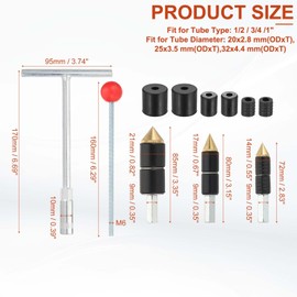 PATIKIL Pipe Water Stopper Kit 1/2"/3/4"/1", Copper Hot-melt Water Stop Needle Pin Plumbing Tools for Emergency Plugging Repair