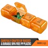Weekly Pill Organizer - 4 Compartment Am/pm Pill Box, 7