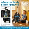 Egchescebo Kids Rolling Backpack for Boys Space Shuttle Luggage with