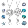 NBEADS 12Pcs Snap Jewelry Set,ID Badge Holder Snap Button Lanyard