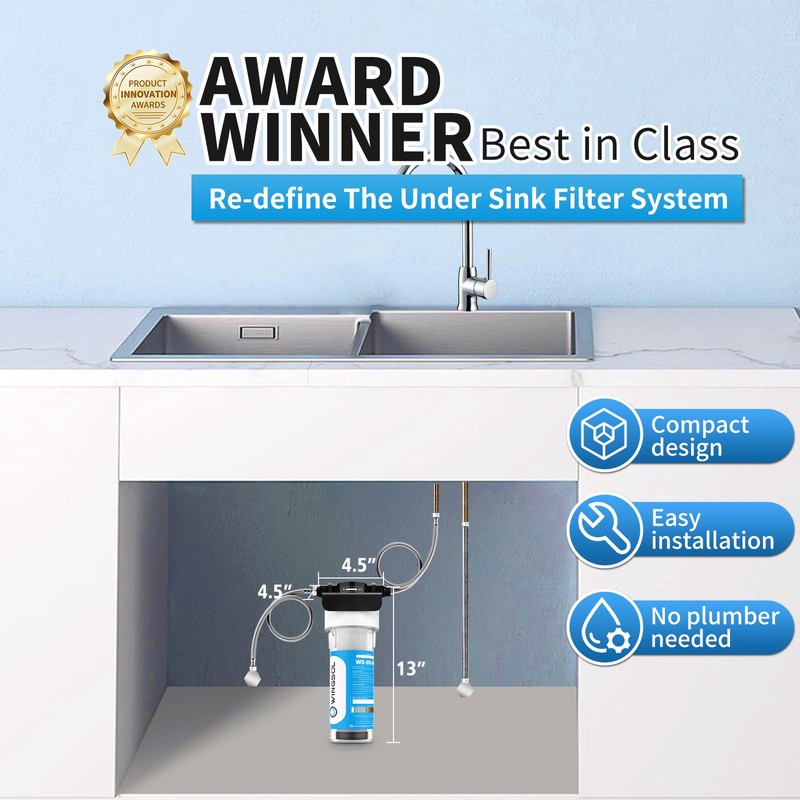 WINGSOL WINGSOL Under Sink Water Filter Replacement with Multi Layer