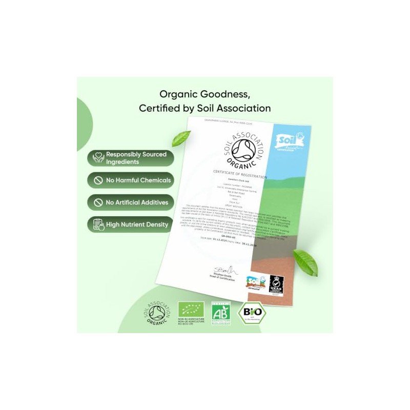 Organic Spirulina and Chlorella Capsules - 80 Days Supply -