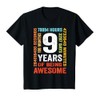 9th Birthday 9 Years Old Vintage Retro 108 Months T-Shirt