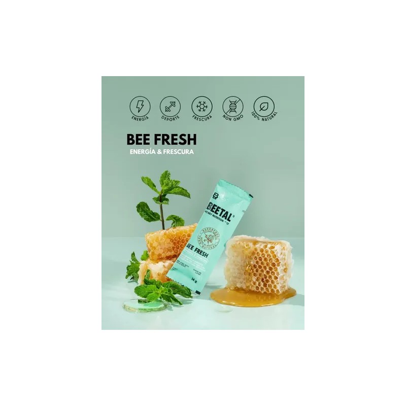 Bee Fresh Suplemento Energético Natural De Miel 12 Sobres