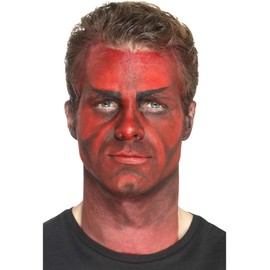 Smiffys 46801 Latex Realistic Devil Horn Prosthetics, Black, One Size