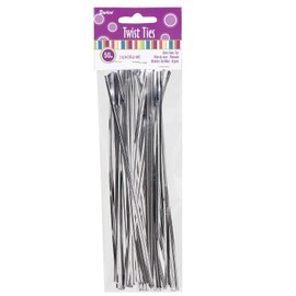 Darice Twist Ties - Silver - 7.25 inches - 50 Pieces