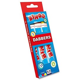 DESIGN GROUP Pack Of 3 Stationery Bingo Game Dabbers Felt Tip Assorted Colours For Bingo Tickets