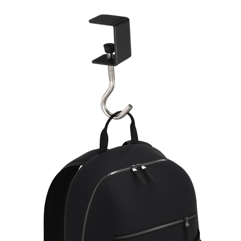 sourcing map 2pcs Desk Hook Clamp 0.2"-1.4" Clamping Range Bag