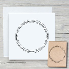 Newstamps Stamps Spinning Top Motif Stamp Made of Wood and Rubber for Cards and Gifts Crafts, Wooden Stamp for Scrapbook, Textile Stamp, Decoration, Friends