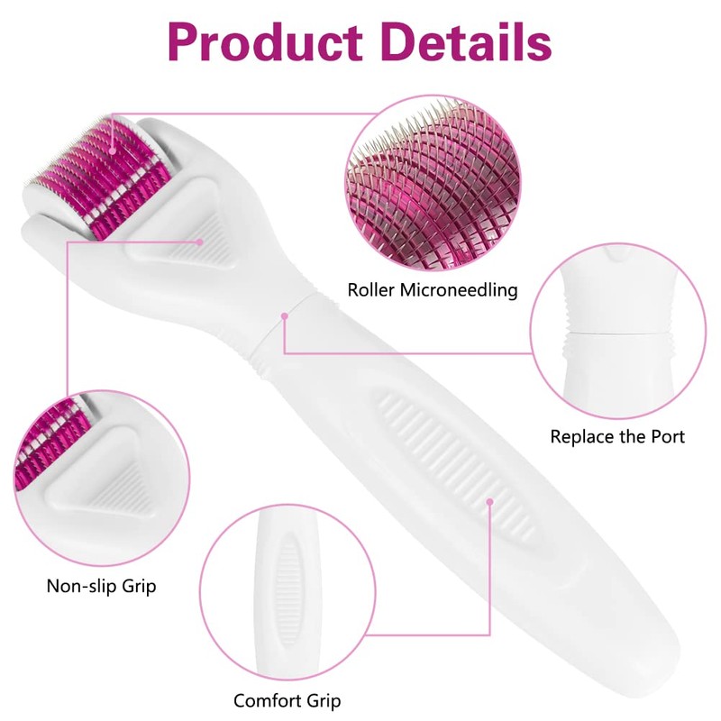 LOPHE Derma Roller, 6-in-1 Microneedling Derma Roller for Body and