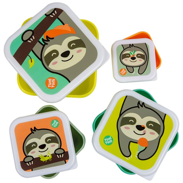 TUM TUM Children's Lunch Box Set – Square Lunch Boxes