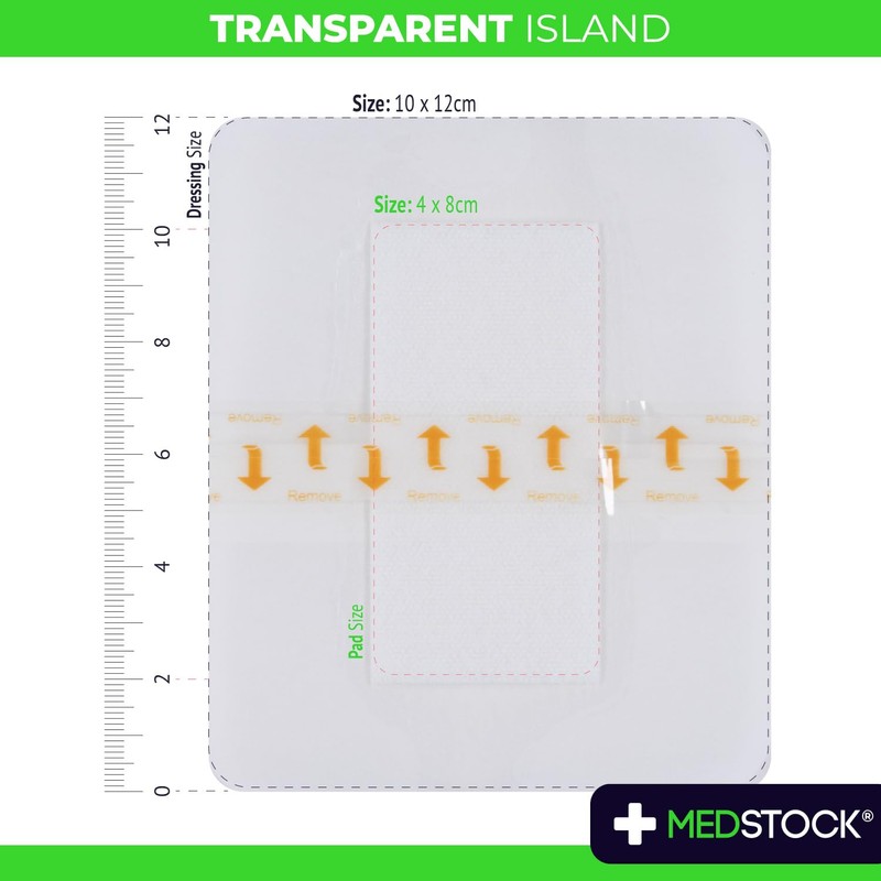 MEDSTOCK Transparent Island Multipack - 10cm x 12cm - 3pcs