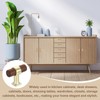 sourcing map 4Pcs T-Bar Wooden Drawer Pulls, 1.57" x 0.69"