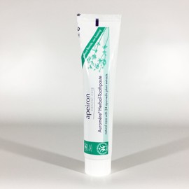 APEIRON Auromere Kräuter Zahncreme, angenehm minziger Geschmack, kaum aufschäumend, Bio Zahnpasta, Vegan, Fluoridfrei (ohne Fluorid), Tierversuchsfrei, Frisch, Pflegend, Naturkosmetik, 1 x 75 ml