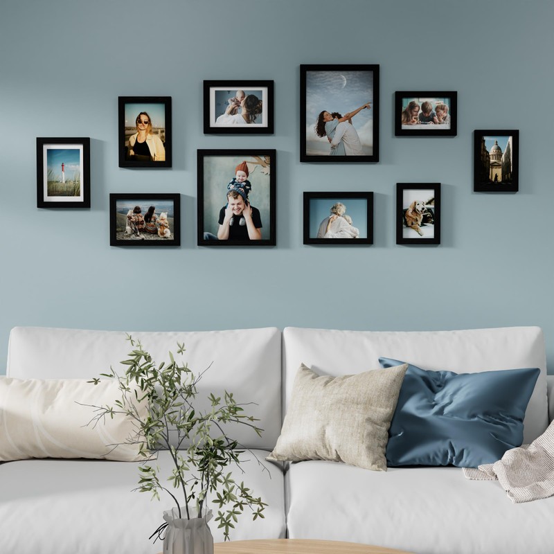 Vittanly 10 Pack Picture Frames Collage Wall Decor, Gallery Wall