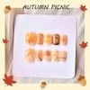 30Pcs Short Press on Nails Square Fall Fake Nails Thanksgiving