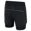 JAKO Brazil C6299-800 44 Women's Running Shorts 2-in-1, black