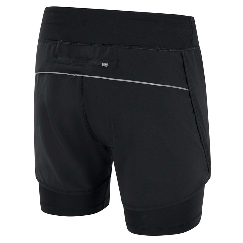 JAKO Brazil C6299-800 44 Women's Running Shorts 2-in-1, black