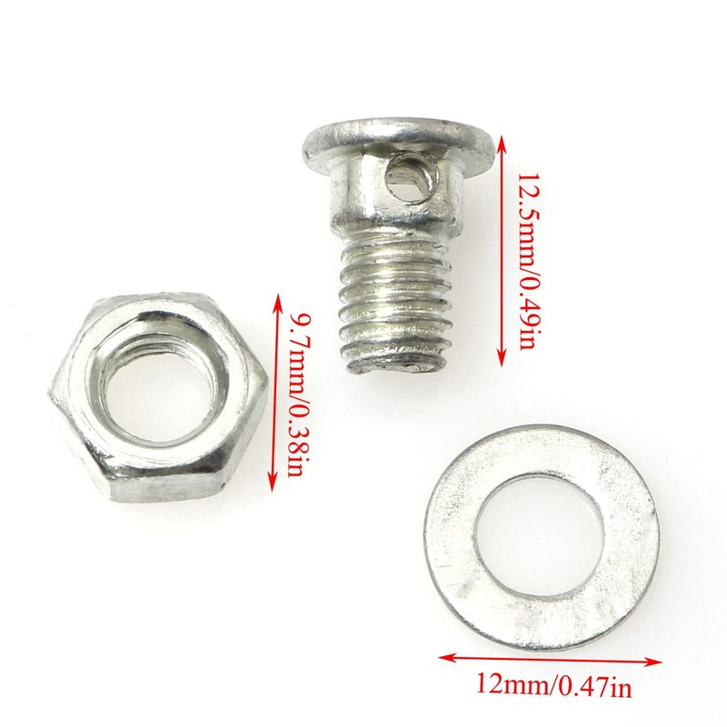 PZRT 4Set Cable Anchor Bolt for Bicycle Brake Line Brake