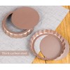 webake Mini Tart Tins Loose Bottom Quiche Tins with Loose