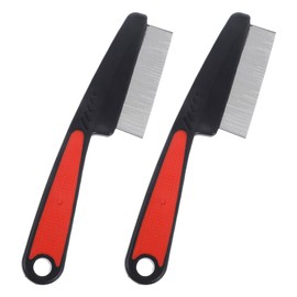 FOMIYES 4sets Dandruff Comb Fine Tooth Scalp Brush Metal Hair Combs Hair Pick for Women Men Pet Grooming 2pcs*4