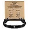 PEALICIOUS 18th Birthday Gifts for Boys, 18th Birthday Bracelets as