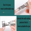 SANJINFON 3 in 1 Nail Clippers with 360 Degree Rotating