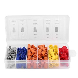 KIMISS Conectores Electricos, 158Pcs Conectores de cable, conectores de cable retorcidos surtidos Terminales de tornillo Casquillos de inserción de resorte