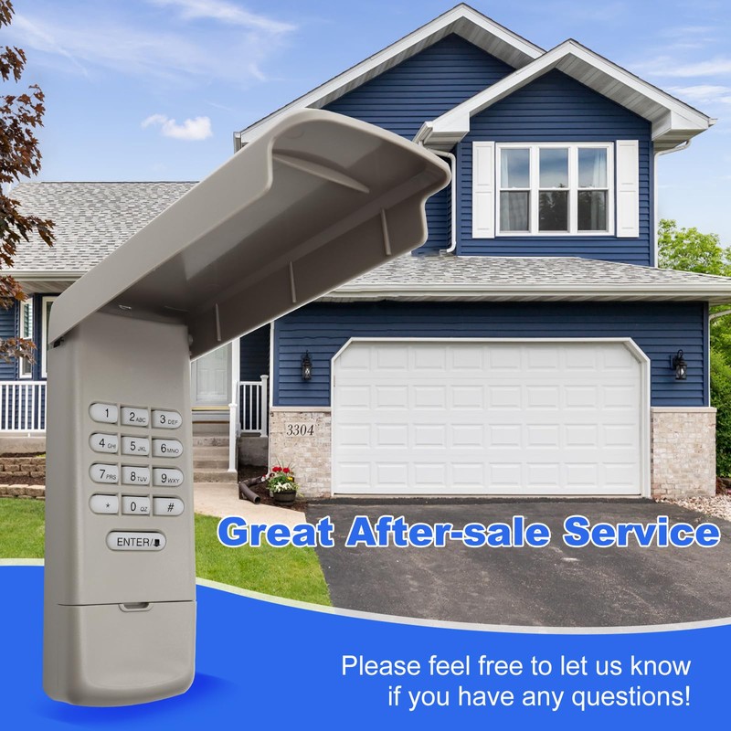 Universal Garage Door Opener Keypad Compatible with liftmaster Chamberlain Craftsman