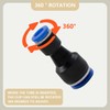 Bwintech 4 Pcs 8mm to 12mm Pneumatic Straight Reducing Push