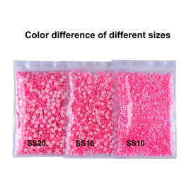 BLINGINBOX Hotfix Rhinestones,1440pcs Hot Fix Rhinestones for Crafts,Clothes,Decoration,Lt.Pink Neon,SS10