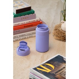 Drink Through Lid for Insulated Water Bottles, Leak-Proof, Carrying Handle, BPA Free, Lavender