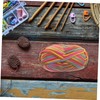 KONTONTY Rainbow Yarn Set Crochet Yarn for Beginners Cotton Nylon