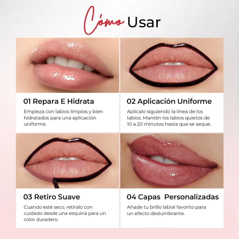 Sace Lady Delineador De Labios Peel Off No Transfiere 2.3g