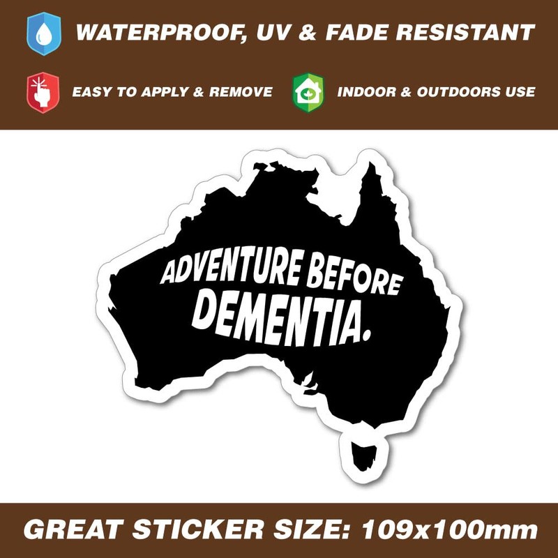 Adventure Before Dementia CAR UTE 4x4 4WD Sticker