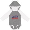 inktastic Little American Long Sleeve Creeper 12 Months Granite &