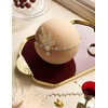 Babeyond® 1920s style leaf locket round beaded headband for women
