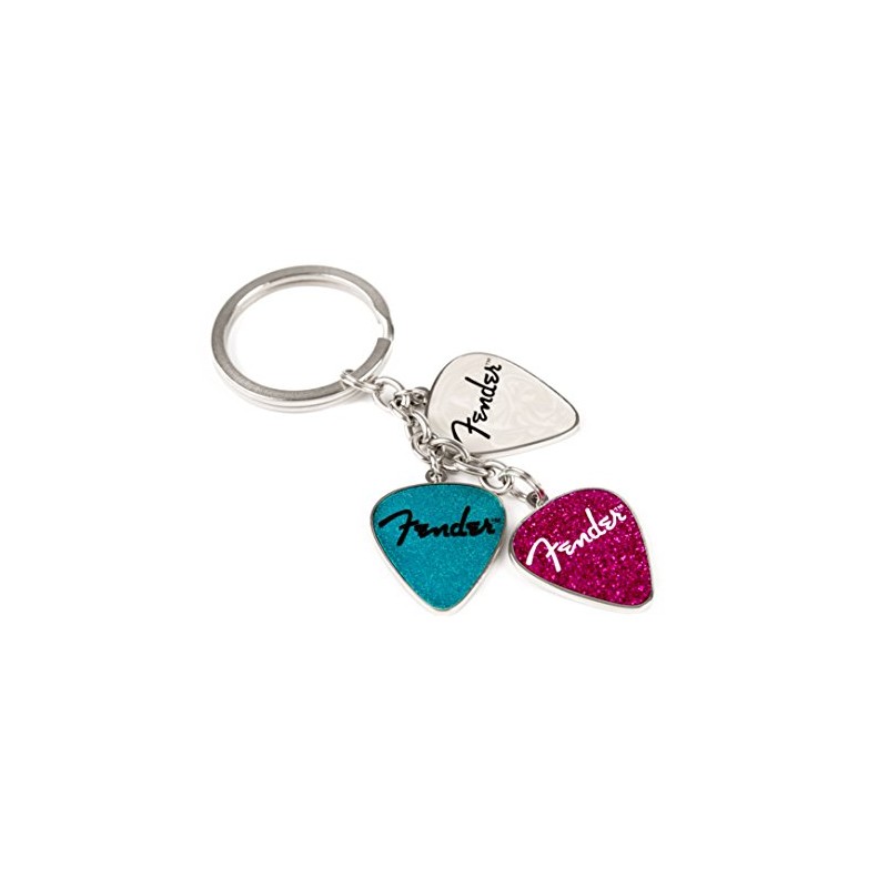 Fender Picks Keychain Pink, Turq, Pearl