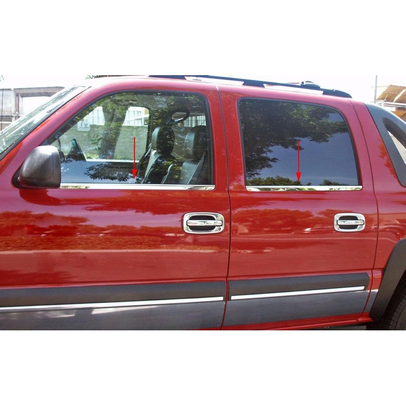Sizver Polished Stainless Steel Window Sills Trims Compatible With 2000-2006