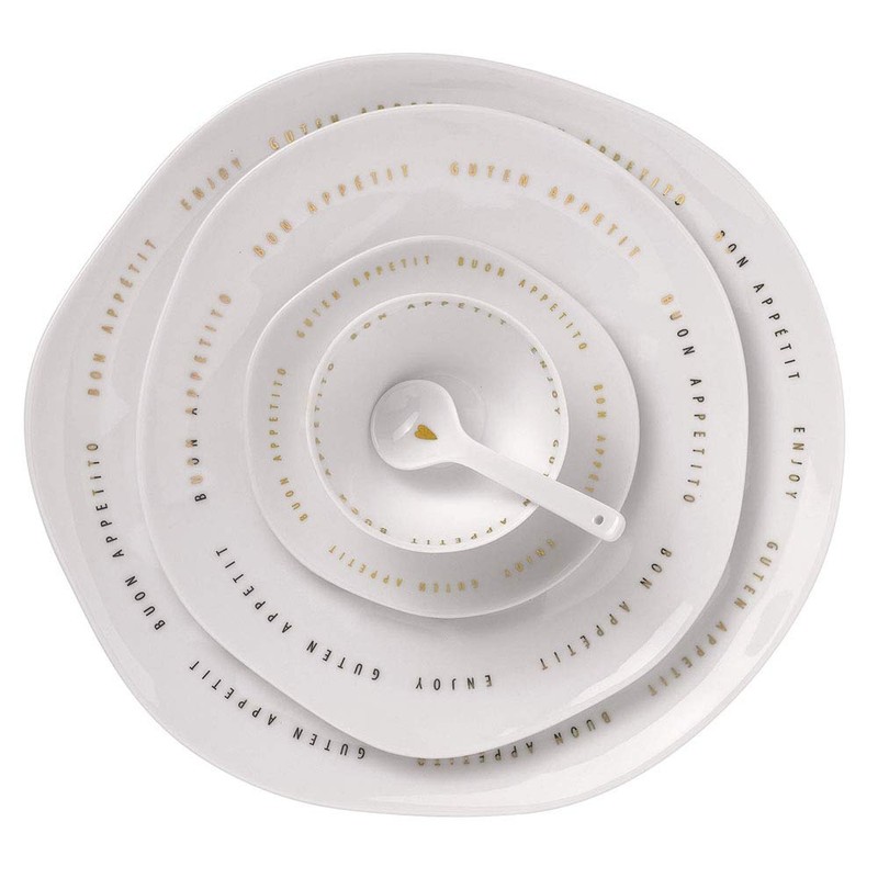 Räder Poesie et Table mittlerer Gourmetteller