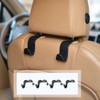 Car Hook Storage, Set of 4, Load Capacity 44.1 lbs