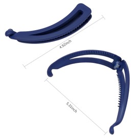 Large banana hair clip Walquicks 6 pcsBanana Clips Hair for Thick Hair,Strong Hold Ponytail 4" Large Matte Banana Clips for Women and Girls for Fine Hair Curly Hair Accessories