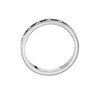 Tuscany Silver Black and White Crystal Eternity Stacking Ring -