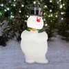 Gemmy Lighted Blow Mold Outdoor Decor Frosty w/Scarf 24" WB,