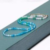 Xfoxstal Boho Gradient Agate Beaded Necklaces for Women Trendy Summer