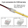 HAMRVL 10mm COB LED Strip Light Connectors Strip to Wire