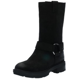 Timberland Women's Brimfield Tall Pull On Boot, Black Suede, 5.5 Medium