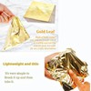 FJZFDLFW 100 Sheets Imitation Gold Leaf for Arts, Gilding Crafting,